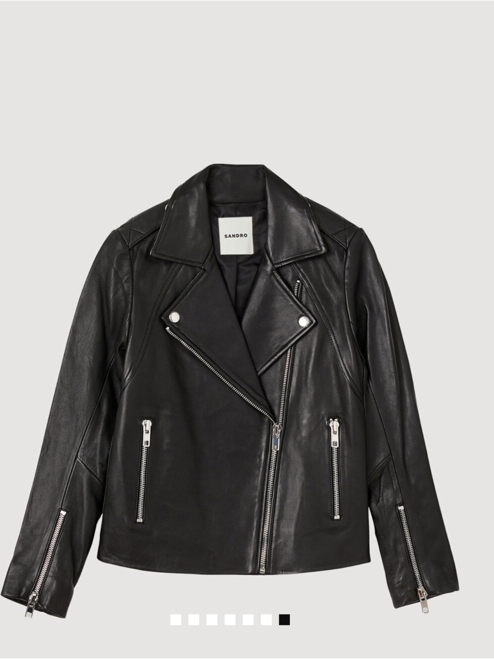 Sandro Paris Lamb Leather Jacket